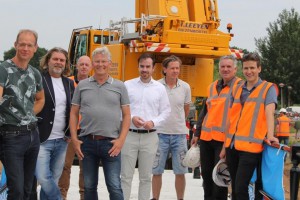 Bruglegging 3 juli 2021 Groote Wetering.